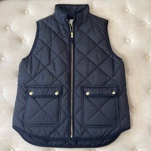 J Crew women black quilted best
